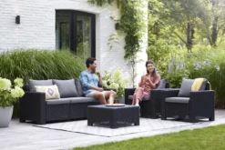 Allibert By Keter Loungesofa California 3-sedačka -Deutschland Garten Zier Verkaufs-Shop 56c27e738ed730fd86302f9df4885f9c