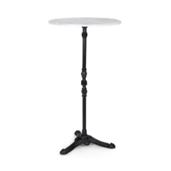 Patras Taverna Bartisch 4-Seasons-Marble Weiß