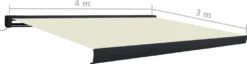 VidaXL Motorisierte Kassetten-Markise 400x300 Cm Creme -Deutschland Garten Zier Verkaufs-Shop 58c55aaa927dceb510e55a0f523e6948