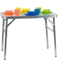 Camp Active Campingtisch - Klappar - Leicht - Höhenverstellbar Von 25 Bis 59CM - Tischplatte 75 X 55 CM - Aluminium/MDF - Weiß -Deutschland Garten Zier Verkaufs-Shop 58d0be80512b5ea2548092be779d2d93
