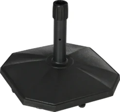 Outsunny Sonnenschirmständer 22 Kg Sonnenschirmfuß Für Mastdurchmesser Ø 32/34/38 Mm, Schirmständer Für Garten, Balkon, Zementfüllung, Schwarz 46 X 46 X 39 Cm
