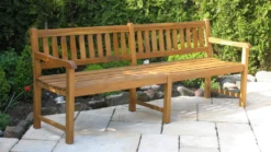 Grasekamp Gartenbank Bank Holzbank Akazie 200cm - Natur