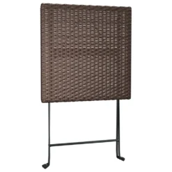 VidaXL Bistrotisch Klappbar Braun 55x54x71 Cm Poly Rattan -Deutschland Garten Zier Verkaufs-Shop 5a3455bde982175c42d908187ea2ba12