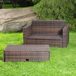 Mucola Polyrattan Gartensofa Lounge Sessel Braun Gartengarnitur Rattansofa Outdoor -Deutschland Garten Zier Verkaufs-Shop 5a8108707673a5520bf16d8c69b88cf8