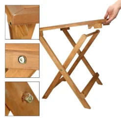 ECD Germany Gartentisch, 46x46x46 Cm, Braun, Aus Kiefernholz, Klappbar, Massiv, Für Ihren Balkon Terrasse Oder Garten, Holztisch Balkontisch Klapptisch Beistelltisch Campingtisch Tisch Gartenmöbel -Deutschland Garten Zier Verkaufs-Shop 5aa86945e834aaa1d56dd747d3ec5620