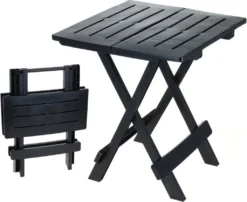 Kunstoff Klapptisch "ADIGE" - Farbe: Anthrazit