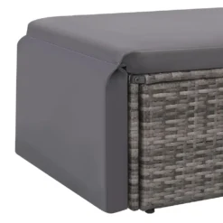 VidaXL 2-tlg. Garten-Lounge-Set Mit Auflagen Poly Rattan Grau -Deutschland Garten Zier Verkaufs-Shop 5b04caafe29035d3e5daa529a80aef69