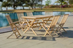 Möbilia Gartenstuhl 2er-Set Aus Teak Holz | Klappbar | B 47 X T 57 X H 89 Cm | Natur | 11020003 | Serie GARTEN -Deutschland Garten Zier Verkaufs-Shop 5c47cd65e2472c24aec37ed335c00cba