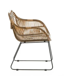 Rattanstuhl VENUS Rattan-Stühle Korb-Stuhl Korb-Sessel - Braun - Retro 50er Lounge Loft Esszimmer Garten Küche Bistro Balkon Terrasse Mit Armlehne -Deutschland Garten Zier Verkaufs-Shop 5d1ae03ee888bb71e27411497f6e433a