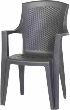 PROGARDEN Eden SET 4x Stapelsessel Anthrazit Kunststoff M73551 -Deutschland Garten Zier Verkaufs-Shop 5e3b706d8e0ecc61f3da764ca779b5e7