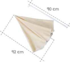 Roba Sonnenschirm-Set, Sonnenschirm Mit Metallgestell In Beige, Befestigungsleiste Grau Lasiert -Deutschland Garten Zier Verkaufs-Shop 5fff548f9372639c10946a01402172f0