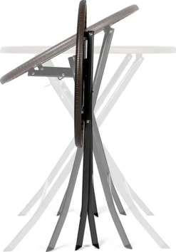 Vanage Gartentisch Beistelltisch Balkontisch Bistrotisch In Braun Rund Wetterfest Klappbar -Deutschland Garten Zier Verkaufs-Shop 61798303d08a0fe4f63adb8a0a7d6a43