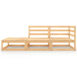 VidaXL 4-tlg. Garten-Lounge-Set Kiefer Massivholz -Deutschland Garten Zier Verkaufs-Shop 61dd1dd53f89b8b43b4a6efdf1eb63d2