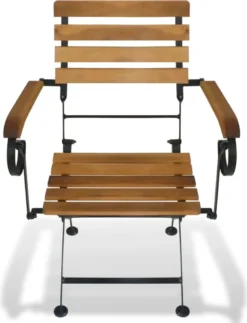 VidaXL Klappbare Gartenstühle 2 Stk. Stahl Und Massivholz Akazie -Deutschland Garten Zier Verkaufs-Shop 62551f3e79e8d06307e6ed54d9906108