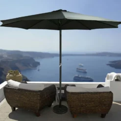 HI Sonnenschirm Aluminimum Anthrazit 3 M UV50+