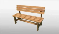 Holz-Bank Summer Honigbraun Promadino Holzbank Sitzbank Gartenbank Holz Bank