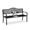 Relaxdays Gartenbank Mit Ausklappbarem Tisch