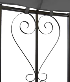 Pergola Almeria, Rundpavillon Garten Pavillon, Stabiles Stahl-Gestell Ø 3m Grau -Deutschland Garten Zier Verkaufs-Shop 63181afab7cb37cb3bf82bb65ec677e7