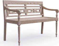 KMH® 2-sitzer Bank *Harry* White-washed (#102142)