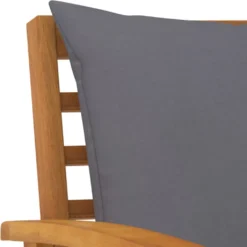 VidaXL Gartenbank 120 Cm Mit Dunkelgrauen Kissen Massivholz Akazie -Deutschland Garten Zier Verkaufs-Shop 64853461fd91c1a80a1aef6e58a67f42