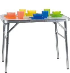 Wohaga Aluminium Klapptisch 'Amsterdam' 75x55xH60cm -Deutschland Garten Zier Verkaufs-Shop 648aa2c3ece0a143595c113edc1fa046