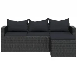 VidaXL Garten-Lounge-Set Schwarz Poly Rattan -Deutschland Garten Zier Verkaufs-Shop 649e9400ae4b46b70d87defab3a5a2bf
