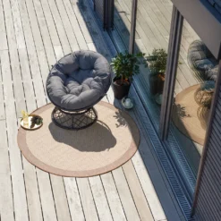 Tectake Rattansessel Gargano Drehbar - Schwarz -Deutschland Garten Zier Verkaufs-Shop 65d62be44675a7b572462a5659609010