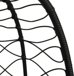 VidaXL Hängesessel Ei Mit Kissen Anthrazit Poly Rattan & Stahl -Deutschland Garten Zier Verkaufs-Shop 65ddc7de71e8b2a2e609e5e90fa51190