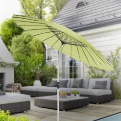 Progarden Sonnenschirm Shanghai 270 Cm Aluminium/Polyestergrün -Deutschland Garten Zier Verkaufs-Shop 65ede6e394b5b3def92effa8e5d3806c
