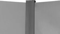 SVITA Doppel Seitenmarkise 600x200cm Sichtschutz Sonnenschutz Ausziehbar Hellgrau -Deutschland Garten Zier Verkaufs-Shop 66e609ae413e2afb455f0e4aca2ffc40