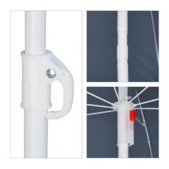 Relaxdays Grauer Sonnenschirm 160 Cm -Deutschland Garten Zier Verkaufs-Shop 67089d2b1366ac79ee676d4b29a2f618