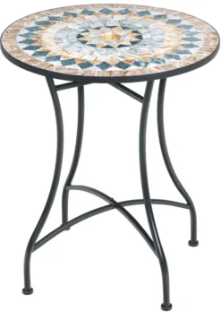 Primaster Tisch Provence Ø 60 Cm, Höhe 72 Cm, Rund, Mosaik
