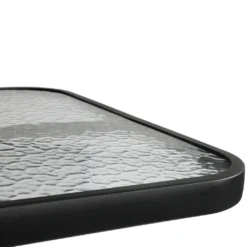 Wohaga Bistrotisch 60x60cm Mit Geriffelter Glasplatte - Schwarz -Deutschland Garten Zier Verkaufs-Shop 67d98bd8fc750eb71d2c0102631d4ec8