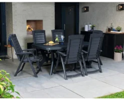 Allibert Aruba Klappsessel Graphite; 221068 -Deutschland Garten Zier Verkaufs-Shop 68e4202df87c86fd571f80f8d4f39e59