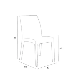 Stapelbarer Rattanstuhl Garten Restaurant Außenbar Virginia BicaFarbe: Beige, Höhe (cm): 86, Breite (cm): 47, Tiefe (cm): 59, Zusammensetzung: POLYPROPYLENE, Modelle: VIRGINIA, Länge (cm): 59 -Deutschland Garten Zier Verkaufs-Shop 6911d6d2f7fe39800a325c95329126cd