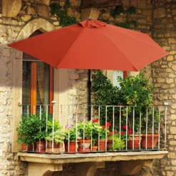 Easymaxx Balkon-Sonnenschirm »Halbrund«