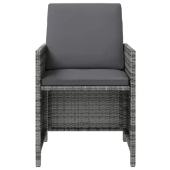 VidaXL 4-tlg. Gartenstuhl Und Hocker Set Poly Rattan Grau -Deutschland Garten Zier Verkaufs-Shop 6a97e39fec5f1326b1f2ce8ec753ce51