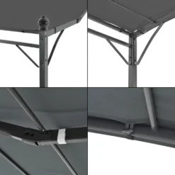 Pergola Teresina 300x250 Cm Gartenpavillon Überdachung Witterungsbeständig Gartenzelt Grillpavillon Sonnnenschutz Stahlgestell Dunkelgrau -Deutschland Garten Zier Verkaufs-Shop 6ad6d55c49a9e979dcb3714d77b33f00