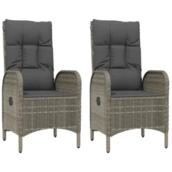 VidaXL 5-tlg. Garten-Essgruppe Mit Kissen Grau Poly Rattan -Deutschland Garten Zier Verkaufs-Shop 6b5cf1affb59e214e2b95a970796d45c