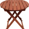 Garden Pleasure Gartentisch Balkon Klapptisch Holztisch Beistelltisch Tisch Rund