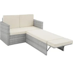 Tectake Rattan Lounge Korfu - Hellgrau -Deutschland Garten Zier Verkaufs-Shop 6c610b43d560e9d0ff9bb928ed874604