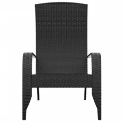 VidaXL Adirondack-Gartenstuhl Schwarz Poly Rattan -Deutschland Garten Zier Verkaufs-Shop 6ce28c48d398c7159d6e7d6f9302990a