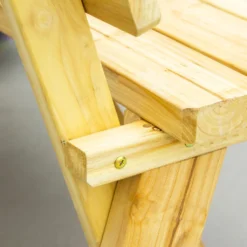 Outsunny Gartenbank 2-Sitzer Parkbank Aus Holz Sitzbank Bis 220 Kg Bank Terrassenbank Mit Rückenlehnen Gartenmöbel Massivholz 116 X 56 X 80 Cm -Deutschland Garten Zier Verkaufs-Shop 6de03f09be5570a7ee40e9969c8f49b1