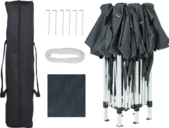 Pavillon 3x6m Faltpavillon Capri Pop-Up Partyzelt Gartenzelt Deuba Gartenlaube, Farbe:anthrazit -Deutschland Garten Zier Verkaufs-Shop 6dec48652a76aa9779c9bd4380c847e1