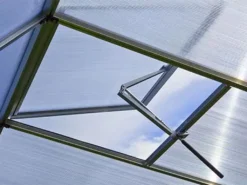 GFP Gewächshaus Topas 2 Aus Alu 225x133 Cm Ca. 8 Mm Doppelstegplatten Mit Fundamentrahmen, Automatischer Fensteröffner - Austria -Deutschland Garten Zier Verkaufs-Shop 6eb145bdb81b62307f100866d7f0ca23