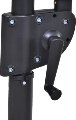 Outsunny Sonnenschirm Mit Kurbel, Doppelschirm, Verstellbarer Gartenschirm, Sonnenschutz, Metall, Grau, 460 X 270 X 250 Cm -Deutschland Garten Zier Verkaufs-Shop 6ee39f422595ba59e860c795b10592bd