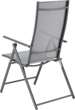 Gartenstuhl Kalamata 2er Set Outdoor-Stuhl Hochlehner Anglerstuhl Campingstuhl Zusammenklappbar Stahlgestell 105x57x68 Cm Hellgrau -Deutschland Garten Zier Verkaufs-Shop 6f7a353af6bdfe4a8f083da3fe850af4