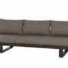 SIENA GARDEN Avenia Dining-Bank/Liege, Anthrazit/taupe Meliert, Aluminium, 73x195x70 Cm, Inkl. Sitz-und Rückenkissen