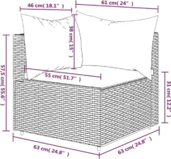 VidaXL Garten-Ecksofa Mit Kissen Schwarz Poly Rattan -Deutschland Garten Zier Verkaufs-Shop 7005c01e41d96d9b9f0678e0e801e164