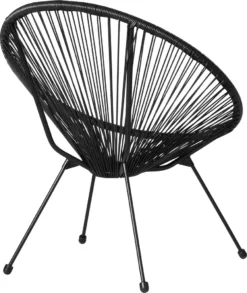 Tectake 2 Gartenstühle Santana Retro Im Acapulco-Stil - Schwarz -Deutschland Garten Zier Verkaufs-Shop 706b2ab8423a680aa15e9ee0eda3d9bc